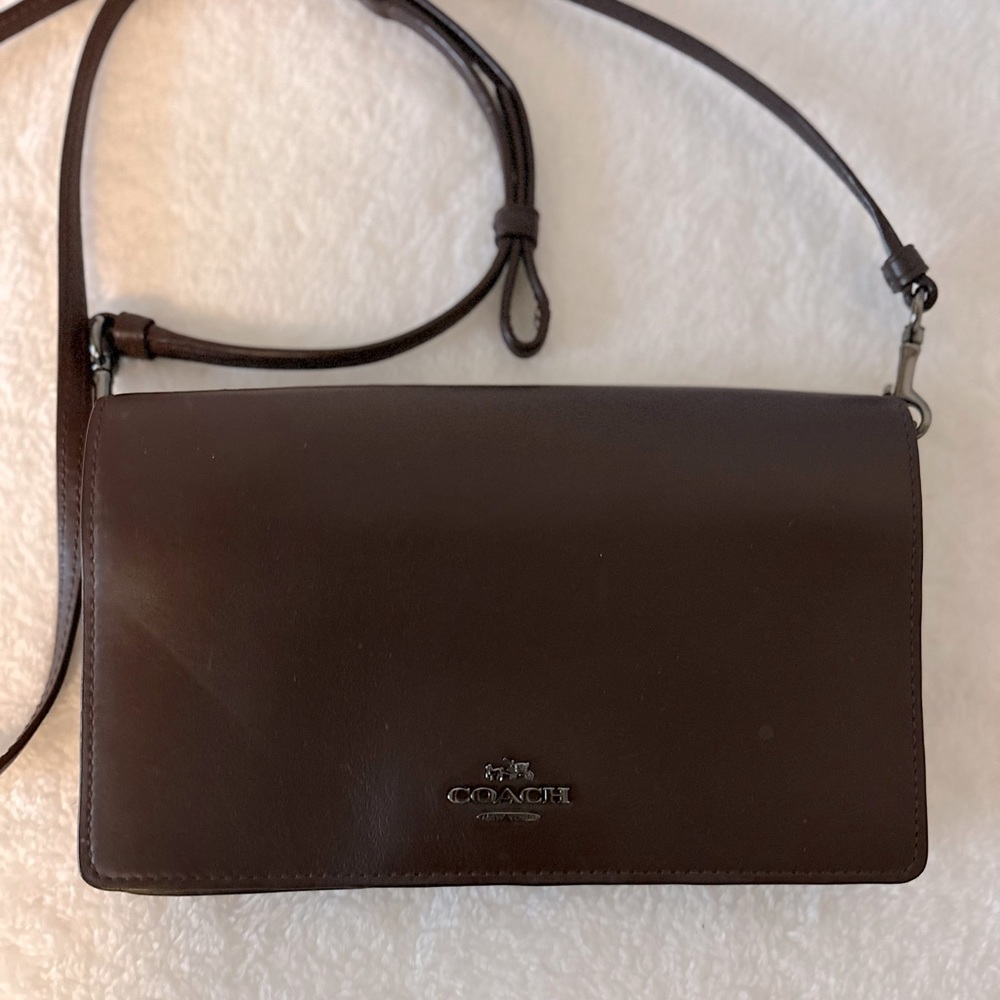 Coach Anna Foldover Crossbody Bag Clutch